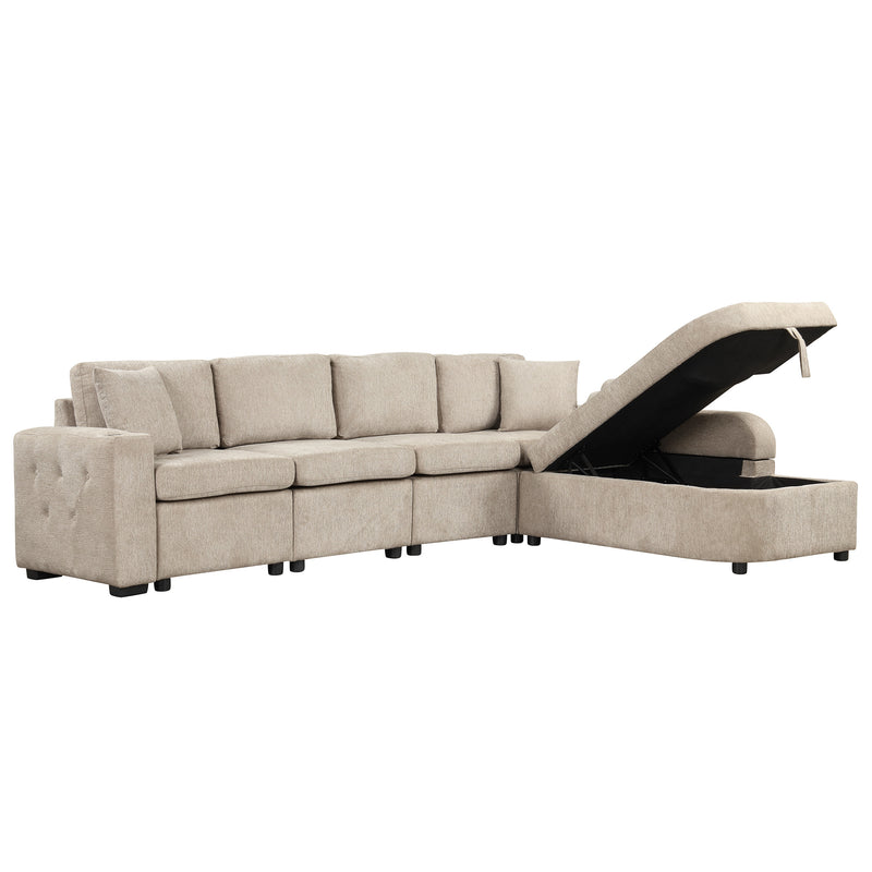 Sara 109" L-shaped Sectional Sofa