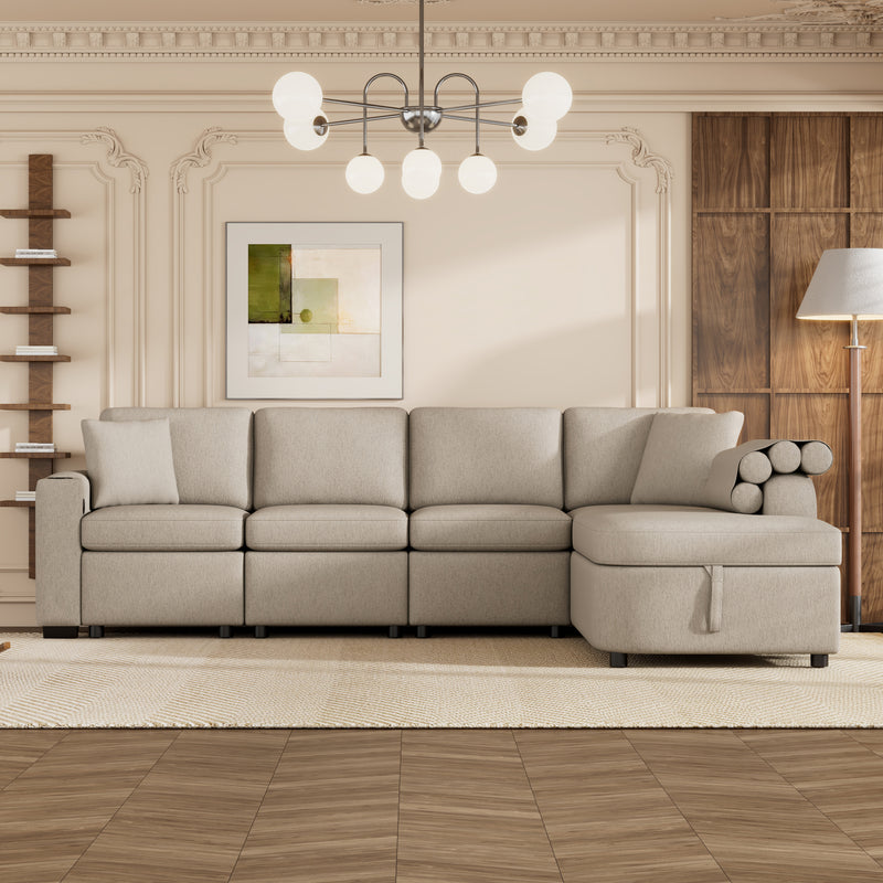 Sara 109" L-shaped Sectional Sofa