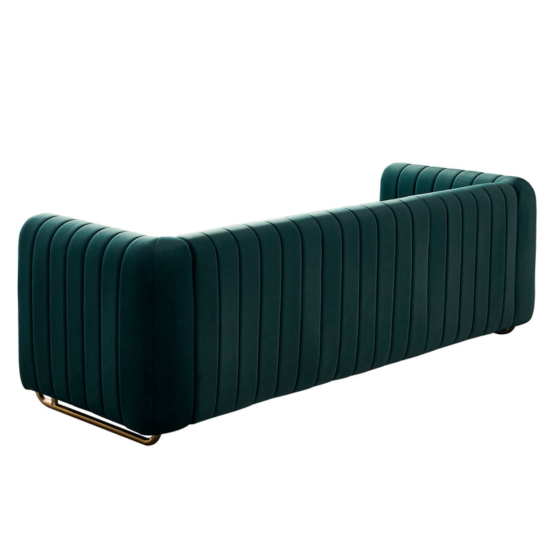 Loretta 84" Contemporary Velvet Sofa Couch